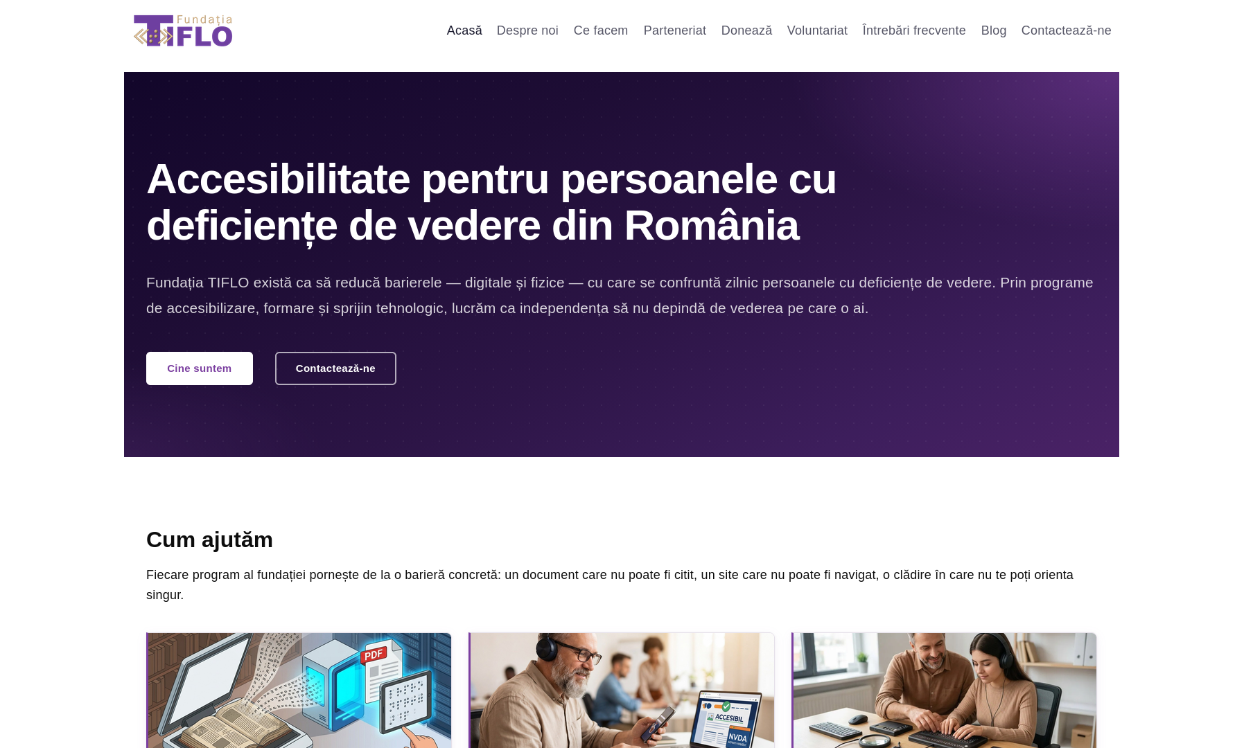 TIFLO — captură ecran